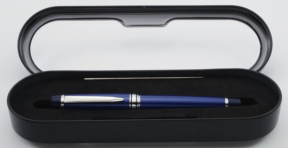 Pilot Stella Fountain Pen (2016) - Dark Blue with Chrome Trim, C/C